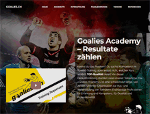 Tablet Screenshot of goalies.ch